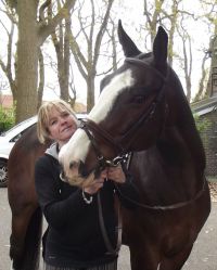 Murphy, St.George's horse, and Gill, his owner 